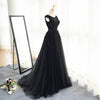 Elegant Scoop Neck Lace Blue Long Prom Dress Graduation Gown for High School Senior Party Gowns