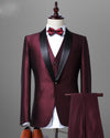 Black/Navy shawl lapel Tuxedos for Men Formal Men Groom Suits 3 Pieces (Jacket+Vest+Pants) LP332