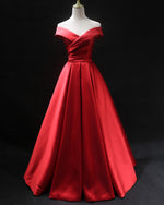 Gorgeous Turquoise Green Off the Shoulder Pocket Prom Dress,Formal Wedding Party Evening Dress Long PL0825