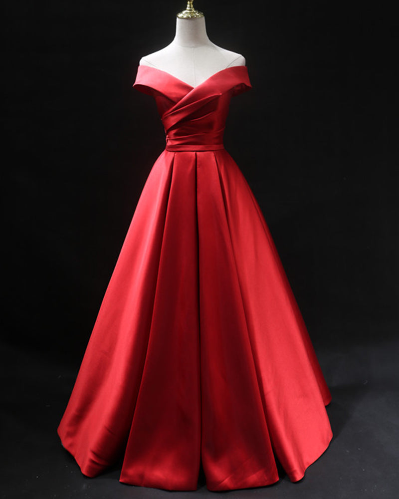 Gorgeous Turquoise Green Off the Shoulder Pocket Prom Dress,Formal Wedding Party Evening Dress Long PL0825