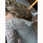 Romantic Custom Made Vintage robe de mariee 2020 Wedding Gown with Sleeve Lace Bridal Dresses