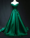 Siaoryne Elegant Burgundy Red Off Shoulder Long Prom Dress , Lace Satin Wedding Party Dress PL08102