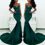 Dreamy Mermaid Sweetheart Prom Dresses Women trumpet Evening Formal Gowns