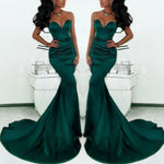Dreamy Mermaid Sweetheart Prom Dresses Women trumpet Evening Formal Gowns