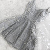 New V  Neck Backless Champagne Sequins Short Graduation Dresses Girls Mini Party Homecoming Dress SP321