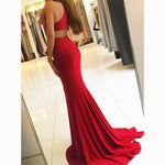 Gorgeous Halter Spandex Fitted Evening Dresses Prom Party Dresses Long abendkleider 2022 LP5578
