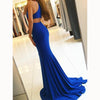 Gorgeous Halter Spandex Fitted Evening Dresses Prom Party Dresses Long abendkleider 2022 LP5578
