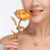 Gold Rose Flowers Valentine's Day Gifts 25cm Length 24k Gold Rose, Golden Rose Flower HOME Decoration