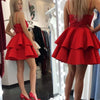 Red Short Homecoming Dress Graduation Prom Gown SP124