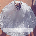 WD397 2018 Luxury Romantic Arabic Wedding Dress Long Sleeves Bridal Gown Custom Made Vestido De NoviaS