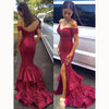 Bling Bling Sequins Prom Dress Mermaid Slit Evening Dresses abiti da cerimonia da sera