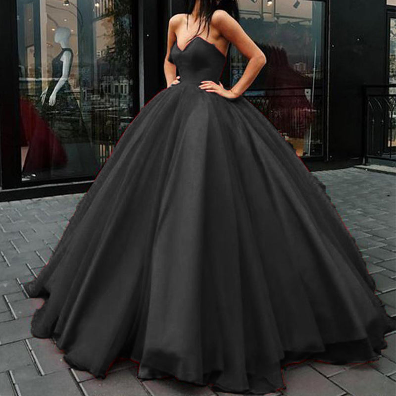 Stylish Corset Sweetheart Red Wedding Dress Women Formal Ball Gown Prom Dresses LP0509