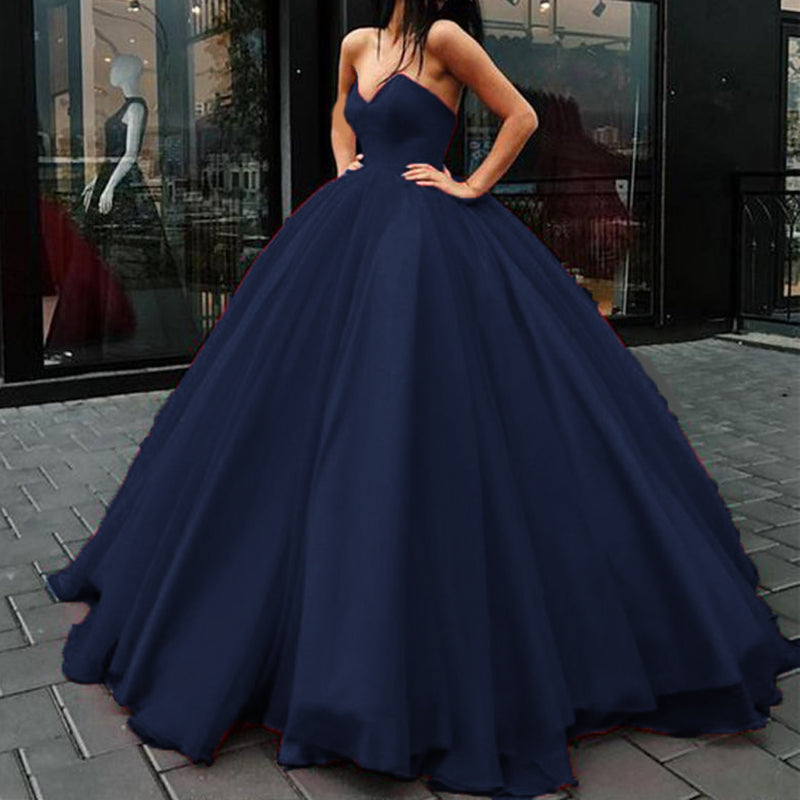 Stylish Corset Sweetheart Red Wedding Dress Women Formal Ball Gown Prom Dresses LP0509
