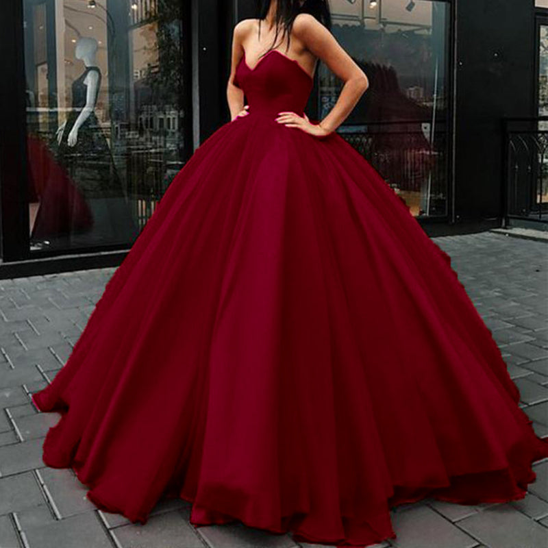 Stylish Corset Sweetheart Red Wedding Dress Women Formal Ball Gown Pro Siaoryne Stylish Corset Sweetheart Red Wedding Dress Women Formal Ball Gown Pro Siaoryne