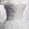 Luxury Off Shoulder Court Train Lace Wedding Dresses  White Bridal Gown A Line Robe De Mariee WD610