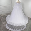 Off the Shoulder Bridal Dresses Lace Long Sleeves White Wedding Gown WD213