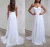 Sexy Spaghetti Straps Boho Beach Wedding Dresses Lace Appliques Bohemian Bridal Dresses