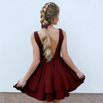 Cute Scoop Neck Black Short Prom Dress 2022 Homecoming Graduation Party Gown SP6642