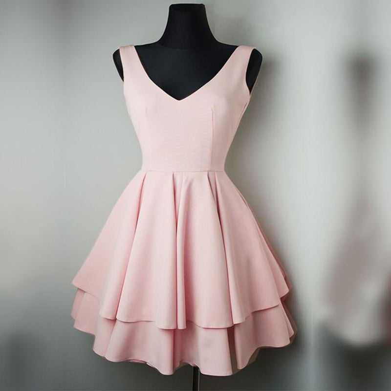 Cute Scoop Neck Black Short Prom Dress 2022 Homecoming Graduation Party Gown SP6642