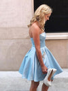 Sexy Backless Short Homecoming Dress Semi Formal Party Gown with Pocket SP0121
