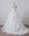 Ruffle Organza Ball Gown Wedding Dresses Sweetheart Bridal Dresses Robe De Mariee
