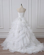 Ruffle Organza Ball Gown Wedding Dresses Sweetheart Bridal Dresses Robe De Mariee