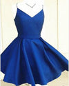 Lovely Red Spaghetti Straps Prom Dress Short Cocktail Party Gown