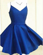 Lovely Red Spaghetti Straps Prom Dress Short Cocktail Party Gown