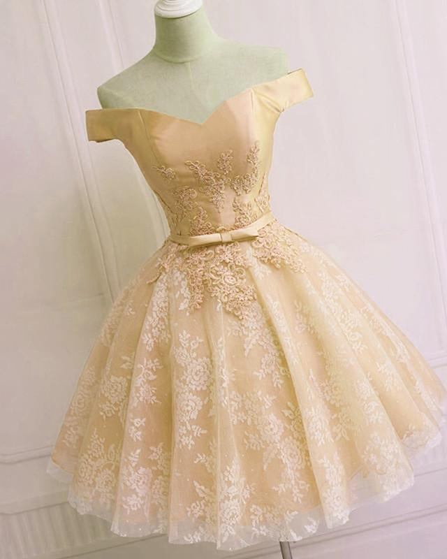 Short Lace Semi Formal  Cocktail Dress Girls Homecoming Gown