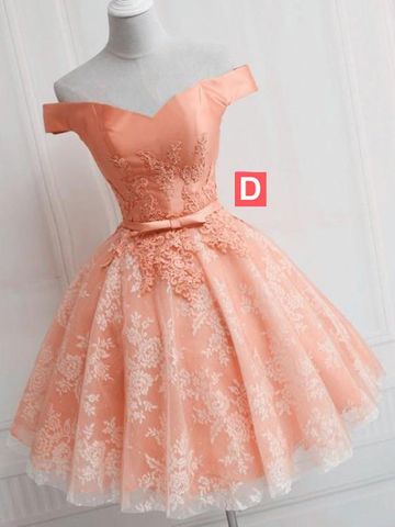 Short Lace Semi Formal  Cocktail Dress Girls Homecoming Gown