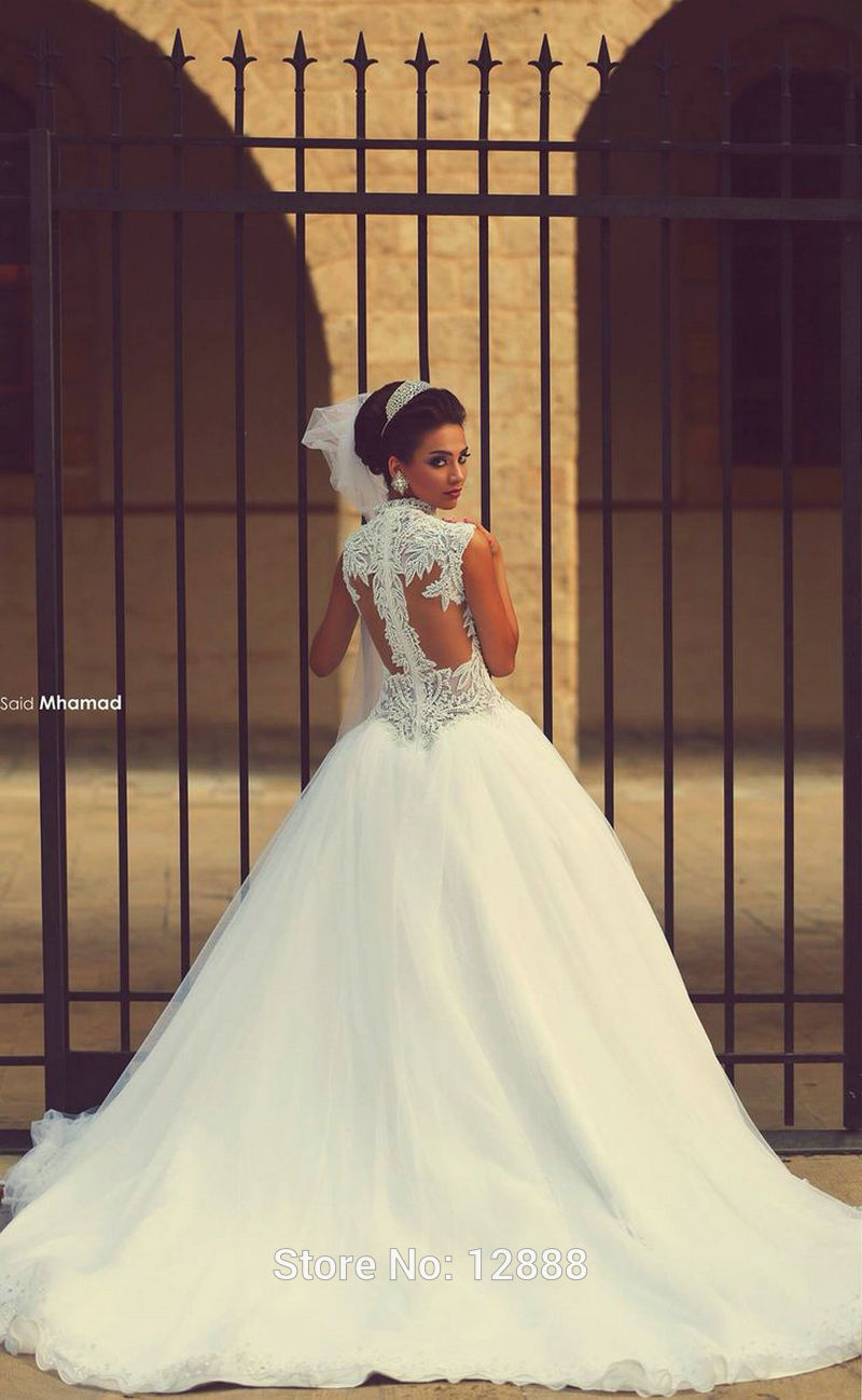 WD3391 Cap Sleeves Sexy Princess Pearl Lace wedding Dress A Line Custom Made High Quality