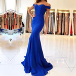 Siaoryne LP002 Royal Blue Sexy Mermaid Long Evening Dress Prom Gowns for women