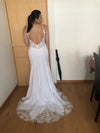 Mermaid Lace Beach Wedding Dress Boho Bridal Gown WD874