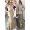 Siaoryne LP008 Champagne Lace Mermaid Prom Dresses for Women