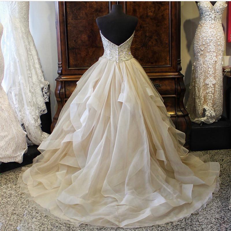 Siaoryne Sweetheart Ball Gown Wedding Dress Custom Made Bridal Gown WD1004