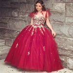 Siaoryne QD001 Ball Gown Tulle Quinceanera Dress Sweet 16 years Party Gowns with Jacket vestidos de 15 anos
