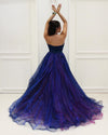 Siaoryne LP010 Puffy Organza Sexy Backless Halter A line High Low Prom dress Front Short Long Back evening Gowns