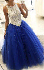Siaoryne Beading Crystal Blush Pink Ball Gown Girls Sweet Sixteen Quinceanera Dresses Masquerade PL1104