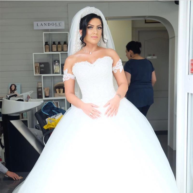 Siaoryne WD1007 off the Shoulder Ball Gown Wedding Dresses Lace Bridal Gown Cheap