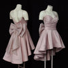 High Low Spaghetti Straps Nude Pink 8th Grade Prom Dresses Girls Junior Homecoming Gown