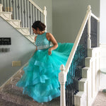 Siaoryne LP0907 Two Pieces Beading Layered ball gowns prom dress sexy fashion dress