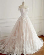 White /Pink Two Colors Wedding Dresses lace Princess Bride Dresses WD220