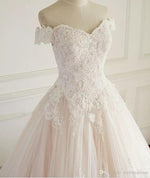 White /Pink Two Colors Wedding Dresses lace Princess Bride Dresses WD220