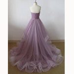 Elegant Tulle Sweetheart Ruched A Line Prom Dresses 2020 Formal Wear Vestido