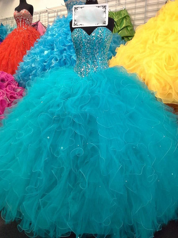 Siaoryne LP0929 Blue Ball Quinceanera Dresses Prom Dress Sweet 16 Ball Gowns
