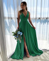 LP1117 Fashion New V Neck Long Wedding Party Dress Women Formal  Bridesmaid Dress 2020