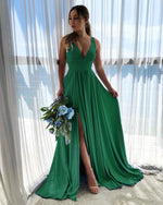 LP1117 Fashion New V Neck Long Wedding Party Dress Women Formal  Bridesmaid Dress 2020