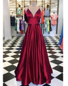 Siaoryne PL5014 Royal Blue Spaghetti Straps A Line Satin Long Prom Long Dress 2022 Gown