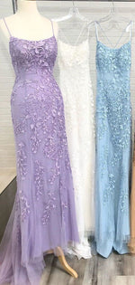 Yellow /Blue/RedHalter Girls Mermaid Prom Dress Lace Graduation Formal Gowns Long  2020PL20141