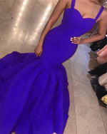 Sexy Mermaid Prom Dress Long 2020 Women Evening Formal Wear  with Straps PL2014